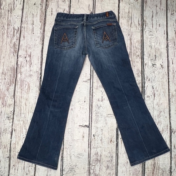 Women's 7 For All Mankind "A Pocket" Denim Blue Jeans Made In USA Pants - Picture 3 of 15